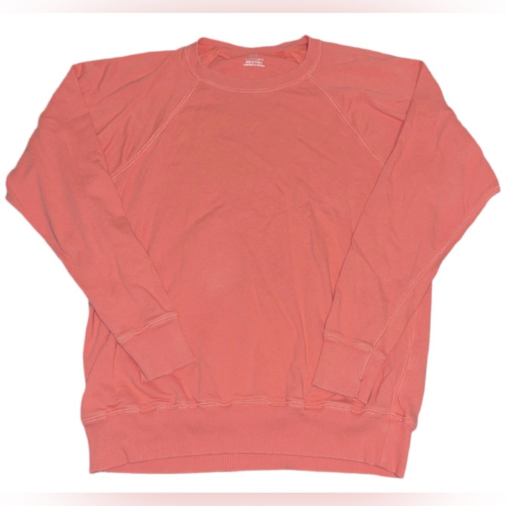 Aerie Coral Crew Neck Sweatshirt